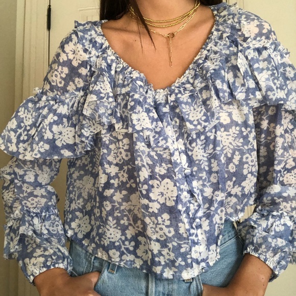 COPY - Ruffle Popover Top - Picture 2 of 5